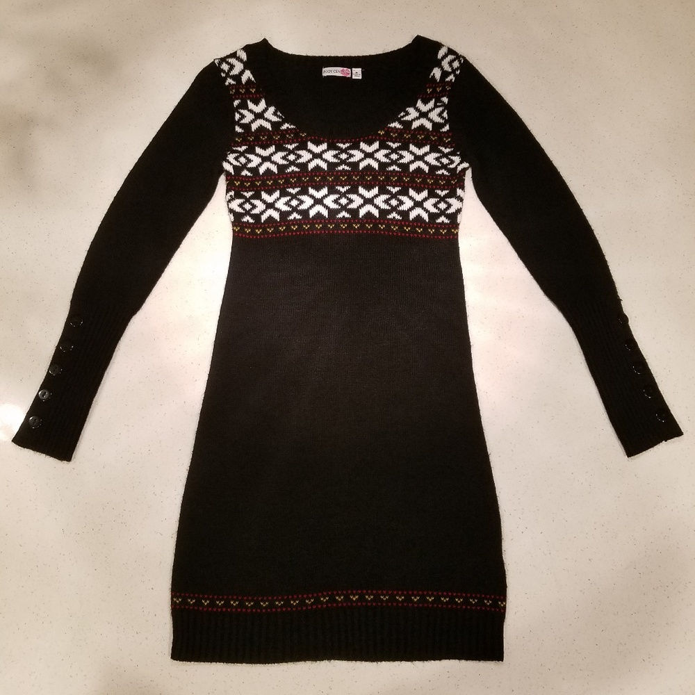 Body Central Winter Snowflake Dress Small